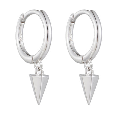 DELIA - 925 STERLING SILVER GEOMETRIC EARRING HIGH-END