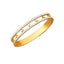 DELIA - SIMPLE CLASSIC STYLE STAR 304 STAINLESS STEEL RHINESTONE GOLD PLATED BRACELET