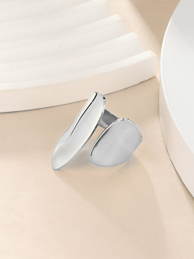 DELIA GEOMETRIC OPEN RING – 14K GOLD PLATED 304 STAINLESS STEEL