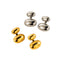 DELIA - IG STYLE SIMPLE GEOMETRIC PLATING 304 STAINLESS STEEL EAR STUDS, 1 PAIR