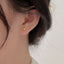 DELIA -  925 STERLING SILVER STAR EAR STUDS HIGH-END 9 (1 PAIR)