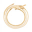 DELIA - 304 STAINLESS STEEL 18K GOLD PLATED SIMPLE STYLE CLASSIC PLATING SOLID COLOR BRACELETS - 3 PAIR