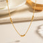 DELIA - 304 STAINLESS STEEL 18K GOLD PLATED IG STYLE SIMPLE PLATING SOLID COLOR NECKLACE