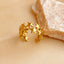 DELIA - 304 STAINLESS STEEL 18K GOLD PLATED ELEGANT RETRO STAR OPEN RING - GOLD