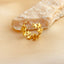 DELIA - 304 STAINLESS STEEL 18K GOLD PLATED ELEGANT RETRO STAR OPEN RING - GOLD