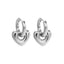 DELIA -  BASIC SIMPLE STYLE HEART SHAPE SOLID COLOR PLATING 304 STAINLESS STEEL 18K GOLD PLATED DROP EARRING GOLD PLATED 91 PAIR)