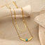 DELIA - ELEGANT RETRO GEOMETRIC 304 STAINLESS STEEL NECKLACE SET