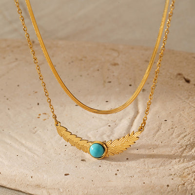 DELIA - ELEGANT RETRO GEOMETRIC 304 STAINLESS STEEL NECKLACE SET (Copy)