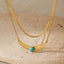 DELIA - ELEGANT RETRO GEOMETRIC 304 STAINLESS STEEL NECKLACE SET