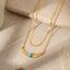 DELIA - ELEGANT RETRO GEOMETRIC 304 STAINLESS STEEL NECKLACE SET