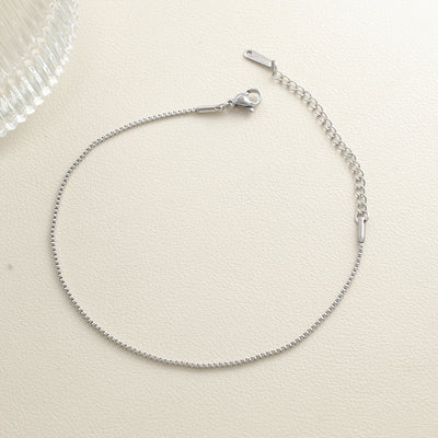 DELIA BOHEMIAN COMMUTE ANKLET – 304 STAINLESS STEEL 1.2MM