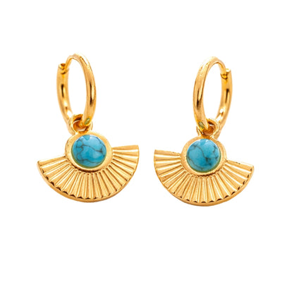 Delia Turquoise Stud Earrings