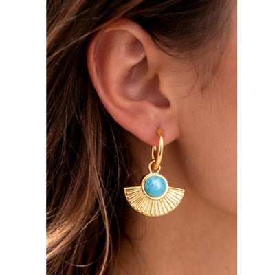 Delia Turquoise Stud Earrings
