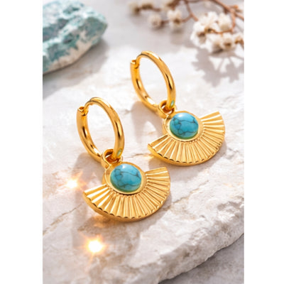 Delia Turquoise Stud Earrings