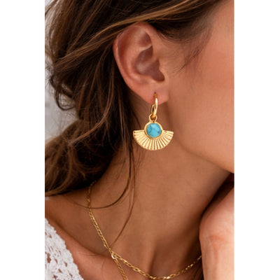 Delia Turquoise Stud Earrings