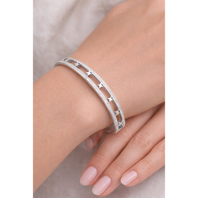 DELIA - SIMPLE CLASSIC STYLE  304 STAINLESS STEEL RHINESTONE GOLD PLATED BRACELETS