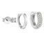 DELIA - 3 PIECES SET 925 STERLING SILVER ZIRCON GEOMETRIC HIGH-END EARRING