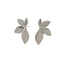 DELIA - 1 PAIR CASUAL MODERN STYLE LEAVES FLOWER PLATING 304 STAINLESS STEEL 16K GOLD PLATED WHITE GOLD PLATED EAR STUDS