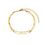 DELIA - SIMPLE STYLE GEOMETRIC STAINLESS STEEL LAYERED BRACELETS