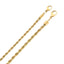 DELIA - STAINLESS STEEL 14K GOLD PLATED U SHAPE FASHION NECKLACE -