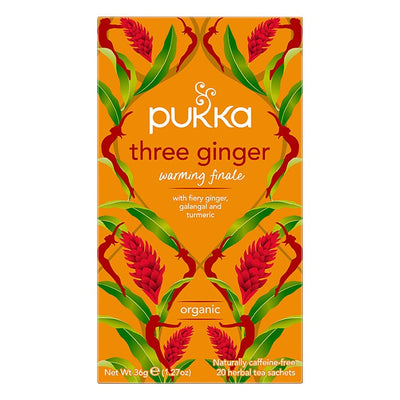 PUKKA THREE GINGER 20 TEA BAGS