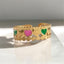 DELIA - ELEGANT RETRO ROUND HEART SHAPE 304 STAINLESS STEEL 18K GOLD PLATED OPEN RING