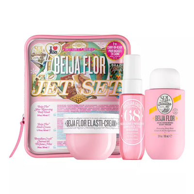 SOL DE JANEIRO 
BEIJA FLOR JET SET 
50 ML + 90 ML + 30 ML