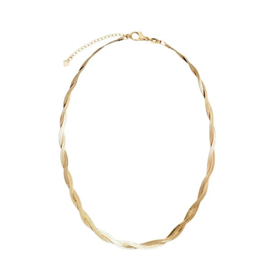 DELIA 304 STAINLESS STEEL 18K GOLD PLATED ROCK STREETWEAR CHOKER