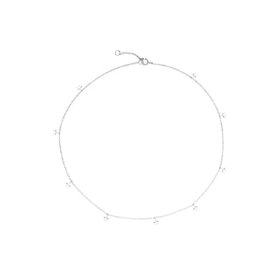 DELIA S925 SILVER  FIVE-POINTED STAR NECKLACE - SILVER