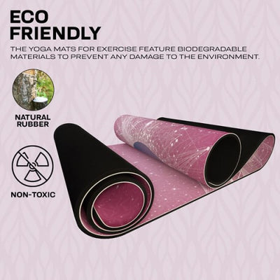 RDX PU YOGA MAT-D4 PURPLE