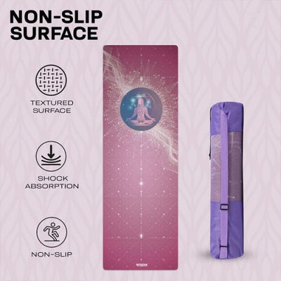 RDX PU YOGA MAT-D4 PURPLE