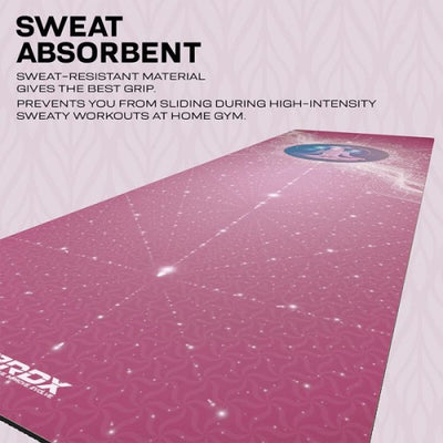 RDX PU YOGA MAT-D4 PURPLE