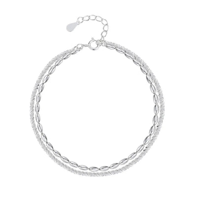 DELIA GEOMETRIC 925 STERLING SILVER COPPER ORIGINAL DESIGN WRISTBAND BRACELET