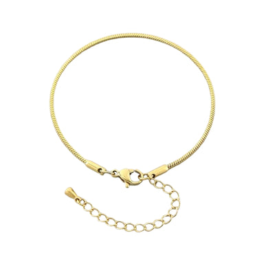DELIA 304 STAINLESS STEEL SIMPLE STYLE BRACELET – PVD 18K GOLD PLATED / WATERPROOF