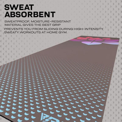 RDX PU YOGA MAT -D1 PURPLE