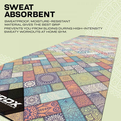 RDX PU YOGA MAT -D3 MULTI COLOR