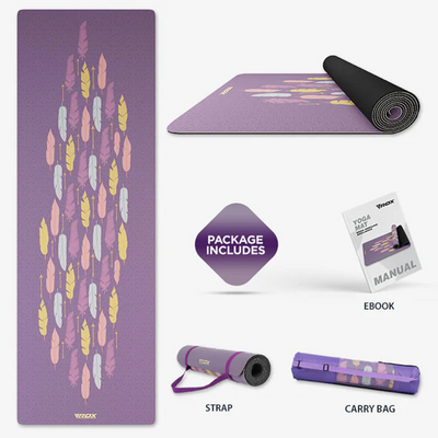 RDX PU YOGA MAT -D6 PURPLE