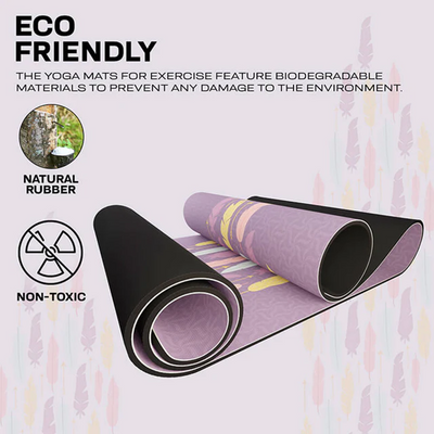 RDX PU YOGA MAT -D6 PURPLE