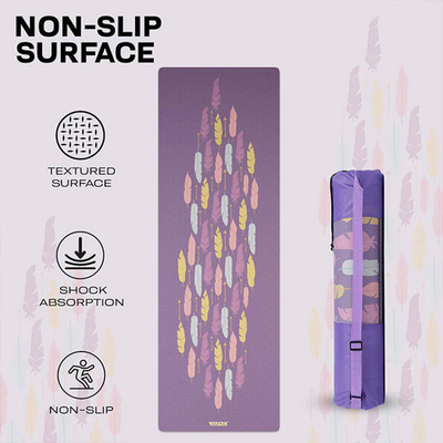 RDX PU YOGA MAT -D6 PURPLE