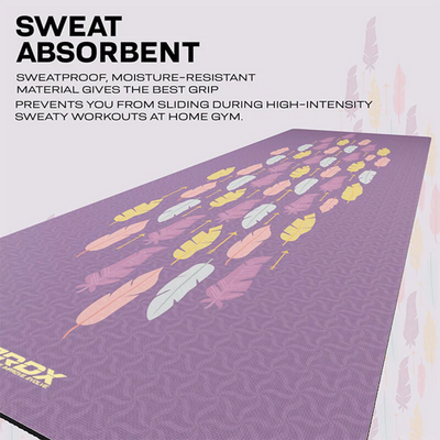 RDX PU YOGA MAT -D6 PURPLE