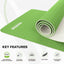 RDX TPE YOGA MAT-SINGLE COLOR-GREEN