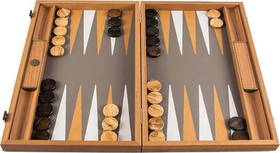 Leatherette Backgammon – Wooden Case with Checkers (60×60 cm)