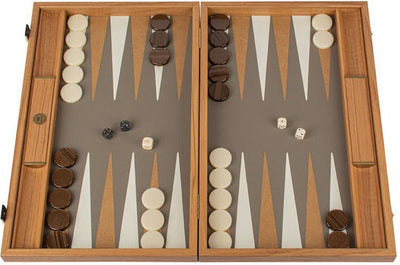 Leatherette Backgammon – Wooden Case with Checkers (60×60 cm)